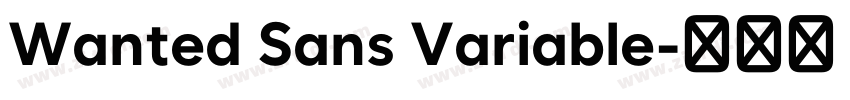 Wanted Sans Variable字体转换 Wanted Sans Variable字体转换